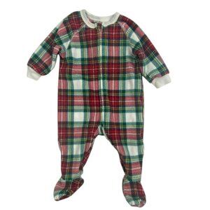 PJ Place Plaid Fleece Footie size 3-6 Months